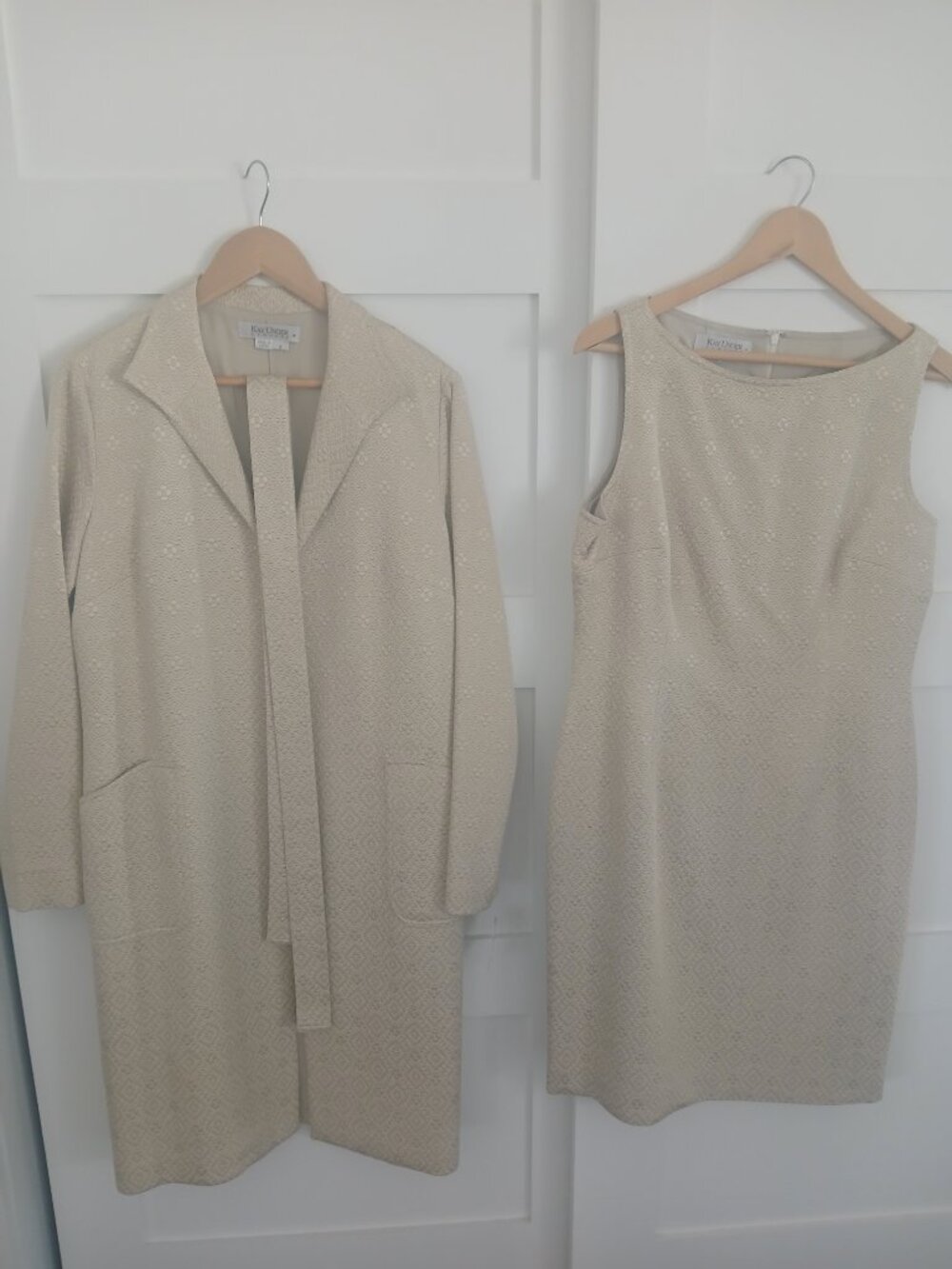 Kay Unger Coat & dress set Coat 8 Dress 10